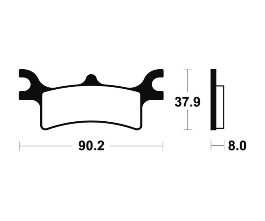 Plaquettes de frein TECNIUM MX/Quad métal fritté - MO287 - 1022872
