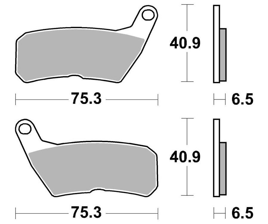 Plaquettes de frein TECNIUM route organique - MA428 - 1043796