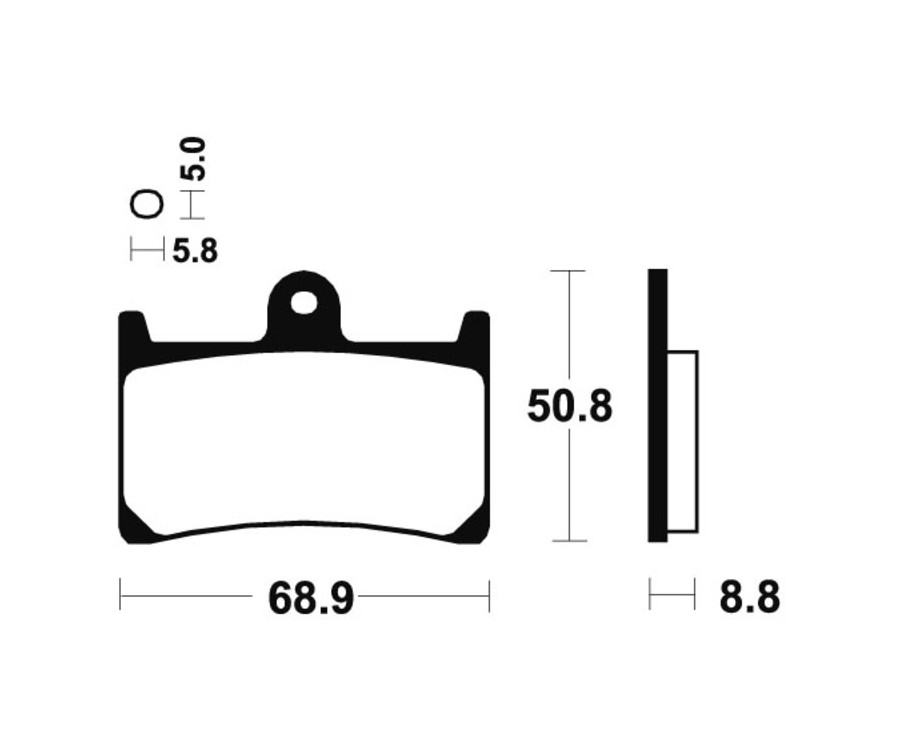 Plaquettes de frein TECNIUM route organique - MA139 - 1022361