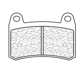 Plaquettes de frein CL BRAKES route métal fritté - 1274S4