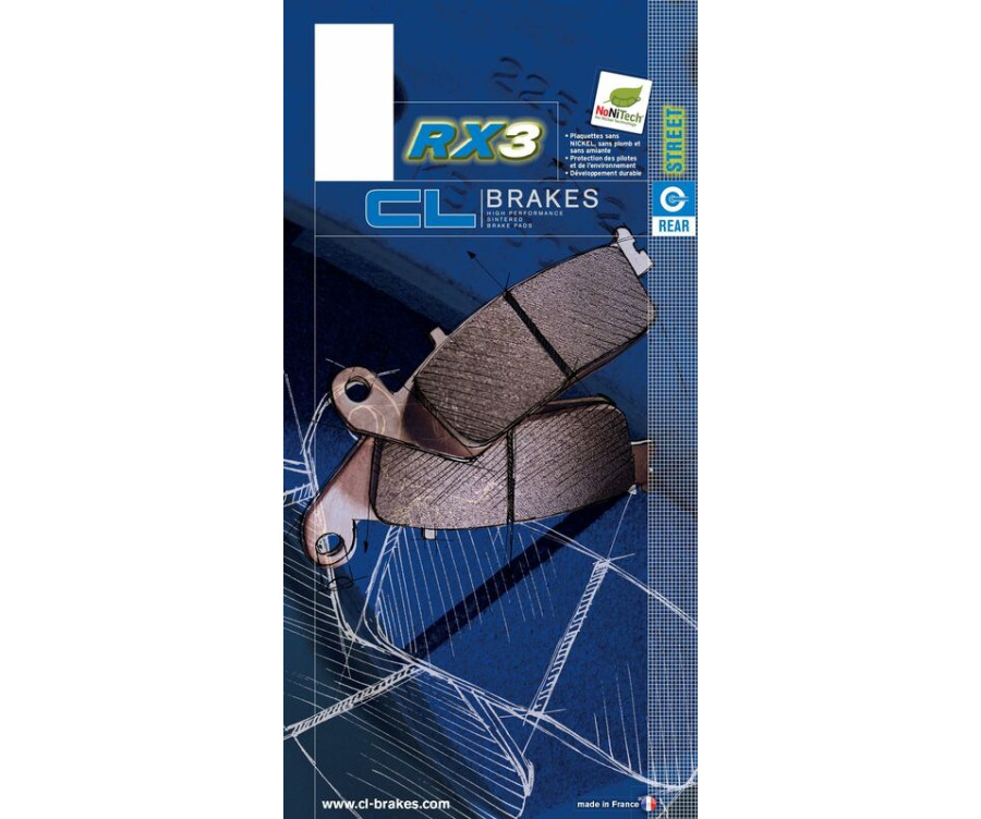 Plaquettes de frein CL BRAKES Route métal fritté - 2958RX3 - 1035072