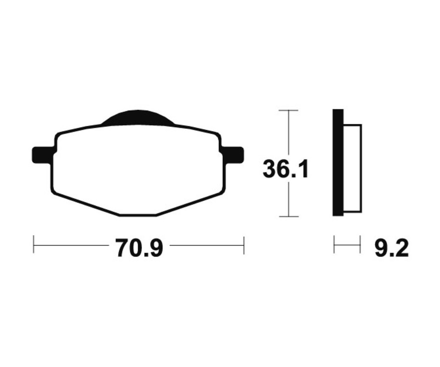 Plaquettes de frein TECNIUM MX/Quad métal fritté - MO75 - 1022918