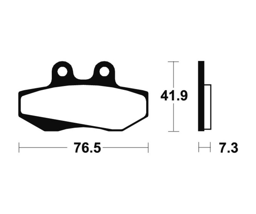 Plaquettes de frein TECNIUM route organique - MA152 - 1022375