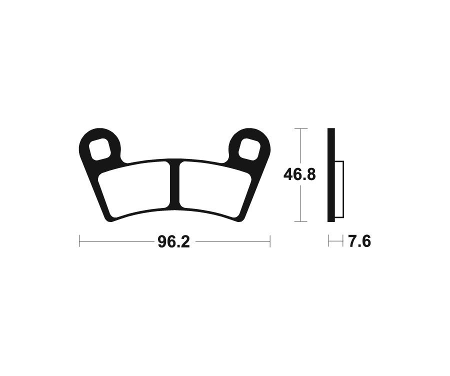 Plaquettes de frein TECNIUM MX/Quad métal fritté - MOA398 - 1022939