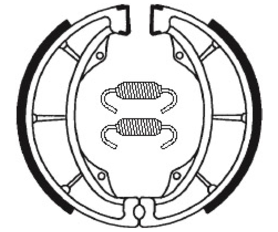 Mâchoires de frein TECNIUM Street/Off-Road/Quad organique - BA183 - 1022298