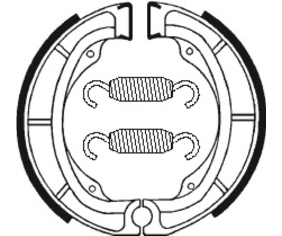 Mâchoires de frein TECNIUM Street/Off-Road/Quad organique - BA016 - 1022201