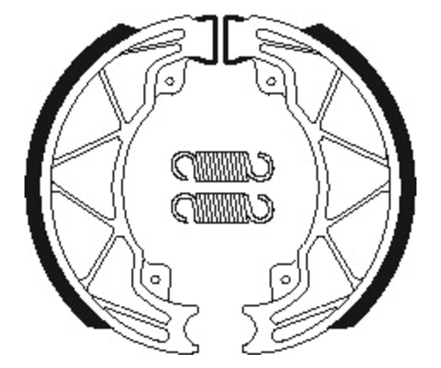 Mâchoires de frein TECNIUM Scooter organique - BA205 - 1022319