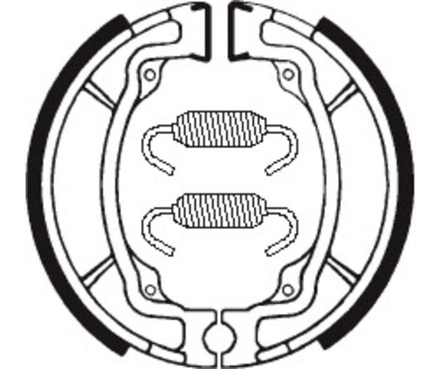 Mâchoires de frein TECNIUM Scooter/Street/Off-Road/Quad organique - BA015 - 1022200