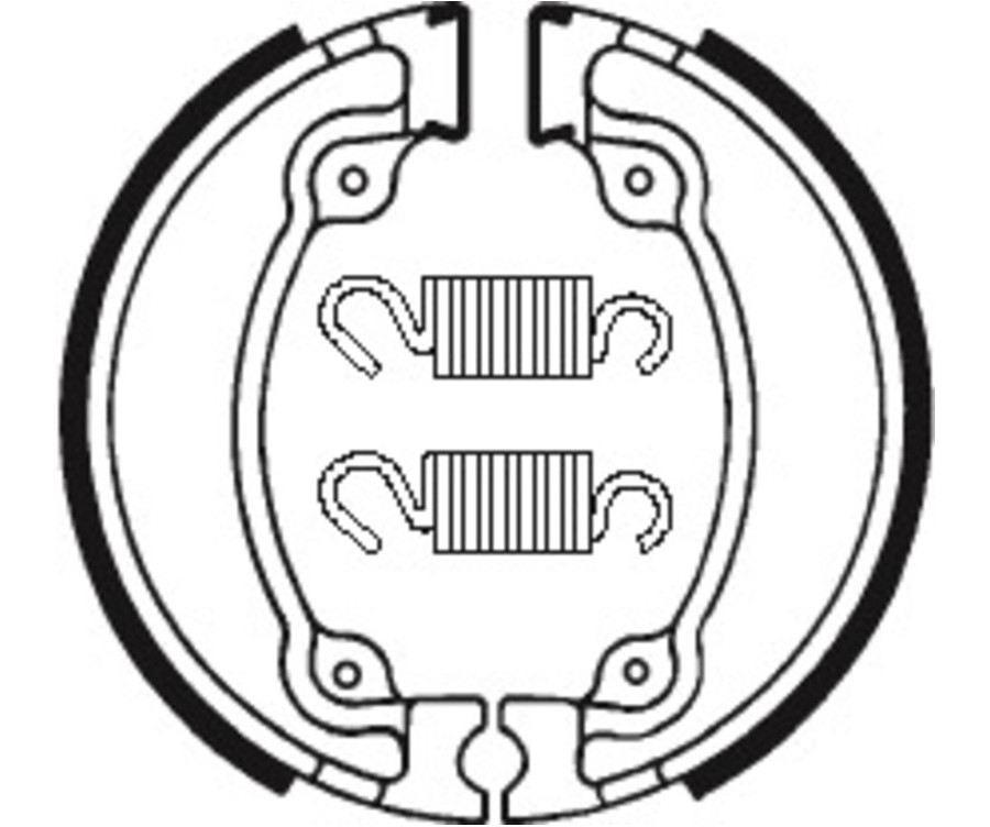 Mâchoires de frein TECNIUM Street/Off-Road organique - BA026 - 1022211