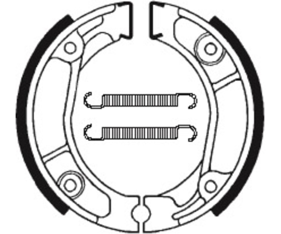 Mâchoires de frein TECNIUM Scooter/Street/Off-Road/Quad organique - BA013 - 1022198