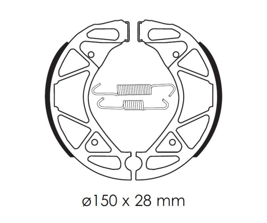 Mâchoires de frein TECNIUM Scooter organique - BA209 - 1114349