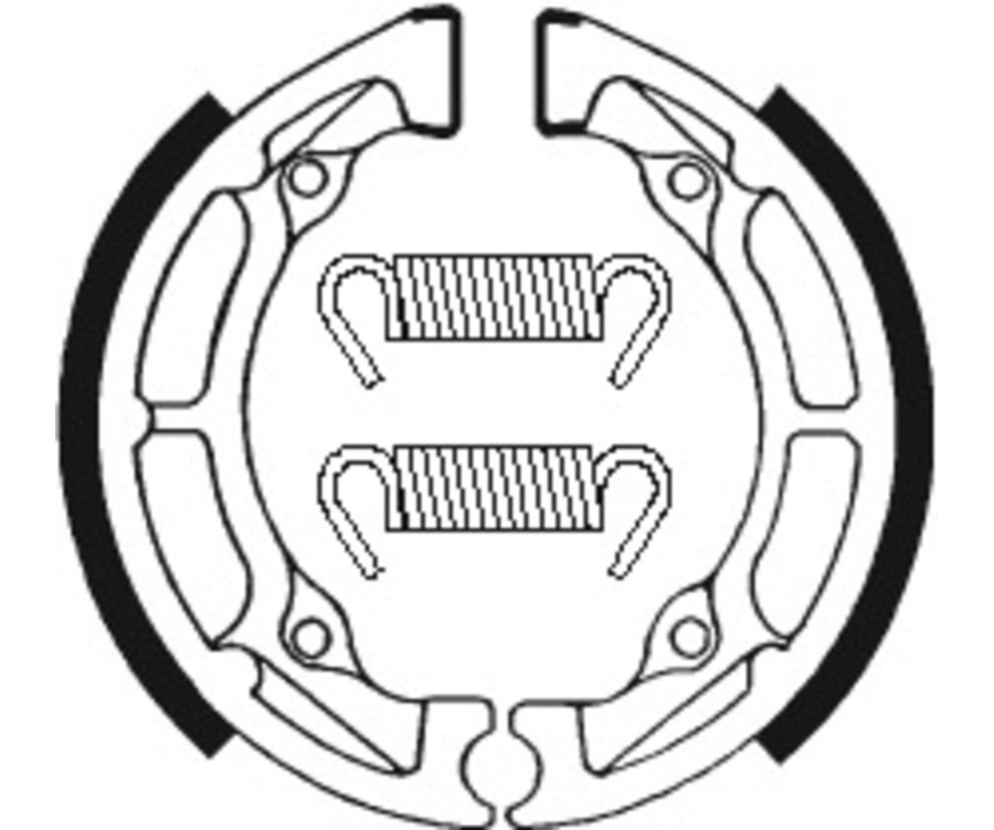 Mâchoires de frein TECNIUM Scooter/Street/Off-Road/Quad organique - BA020 - 1022205