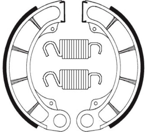 Mâchoires de frein TECNIUM Scooter organique - BA198 - 1022313