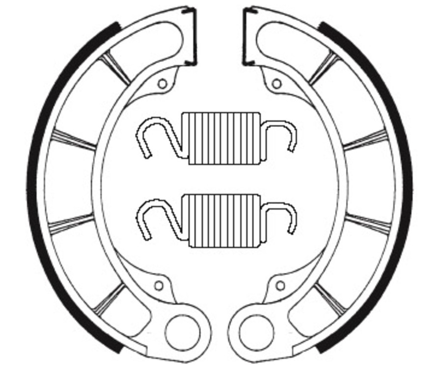 Mâchoires de frein TECNIUM Scooter organique - BA198 - 1022313