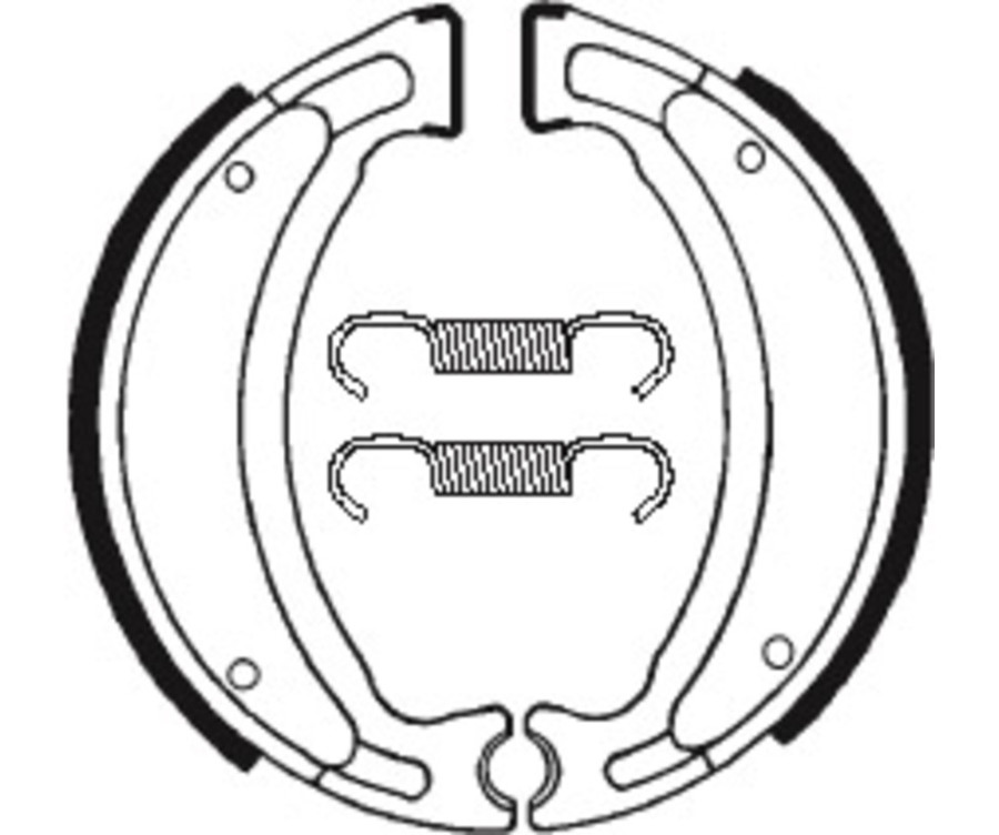 Mâchoires de frein TECNIUM Scooter/Street/Off-Road/Quad organique - BA028 - 1022213