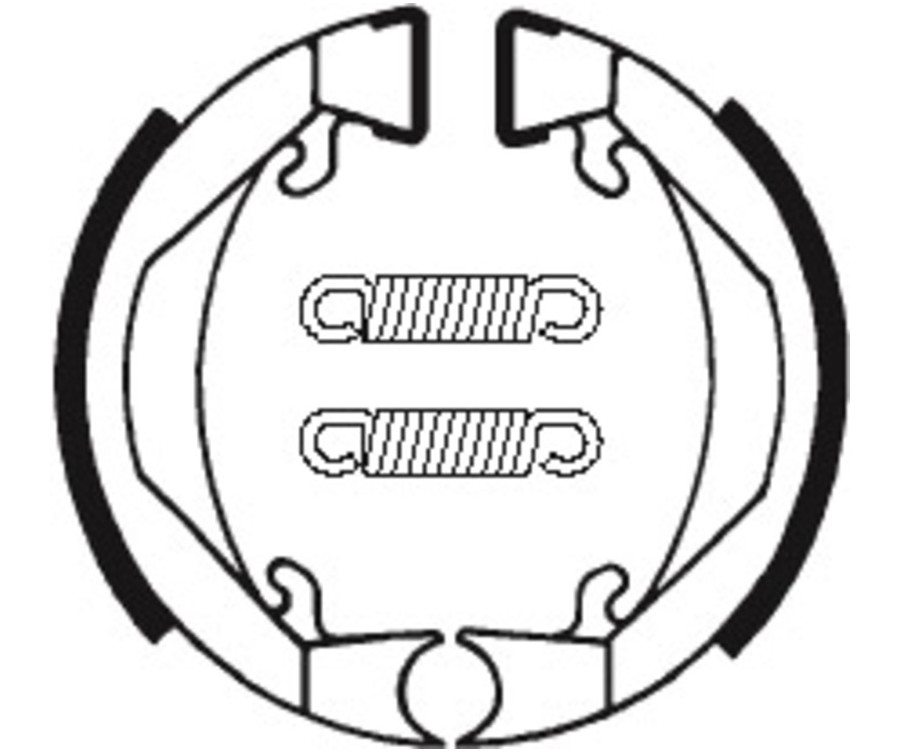 Mâchoires de frein TECNIUM Scooter/Street/Off-Road organique - BA074 - 1022255