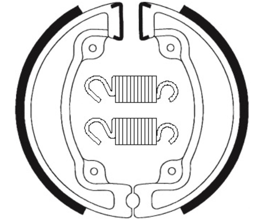 Mâchoires de frein TECNIUM Scooter organique - BA203 - 1022318