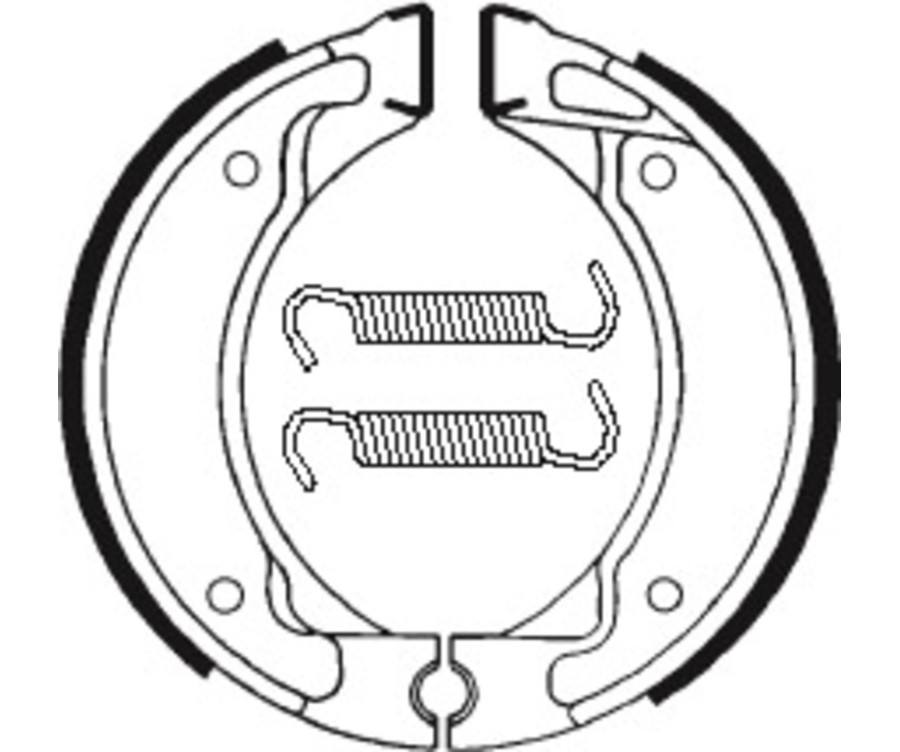 Mâchoires de frein TECNIUM Scooter/Street/Off-Road/Quad organique - BA050 - 1022235