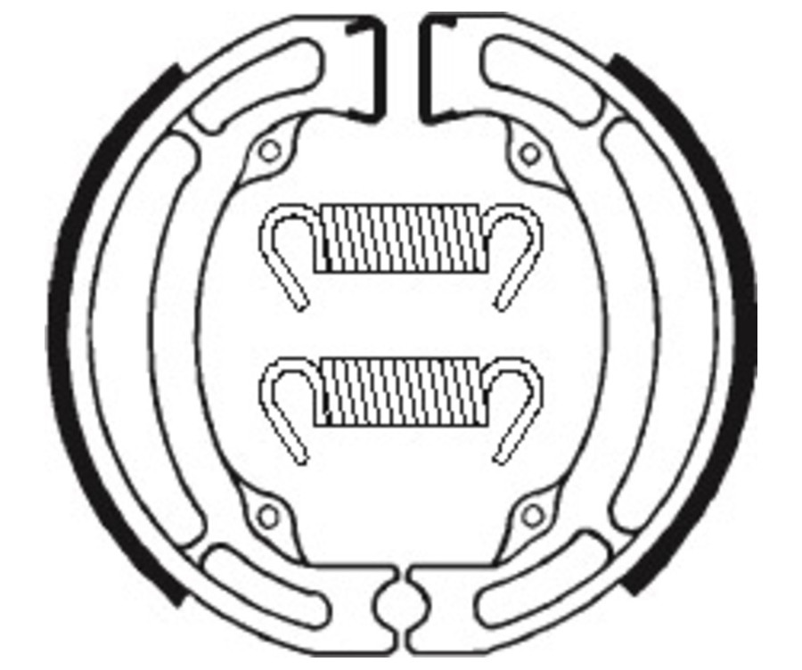 Mâchoires de frein TECNIUM Scooter/Street/Off-Road/Quad organique - BA017 - 1022202