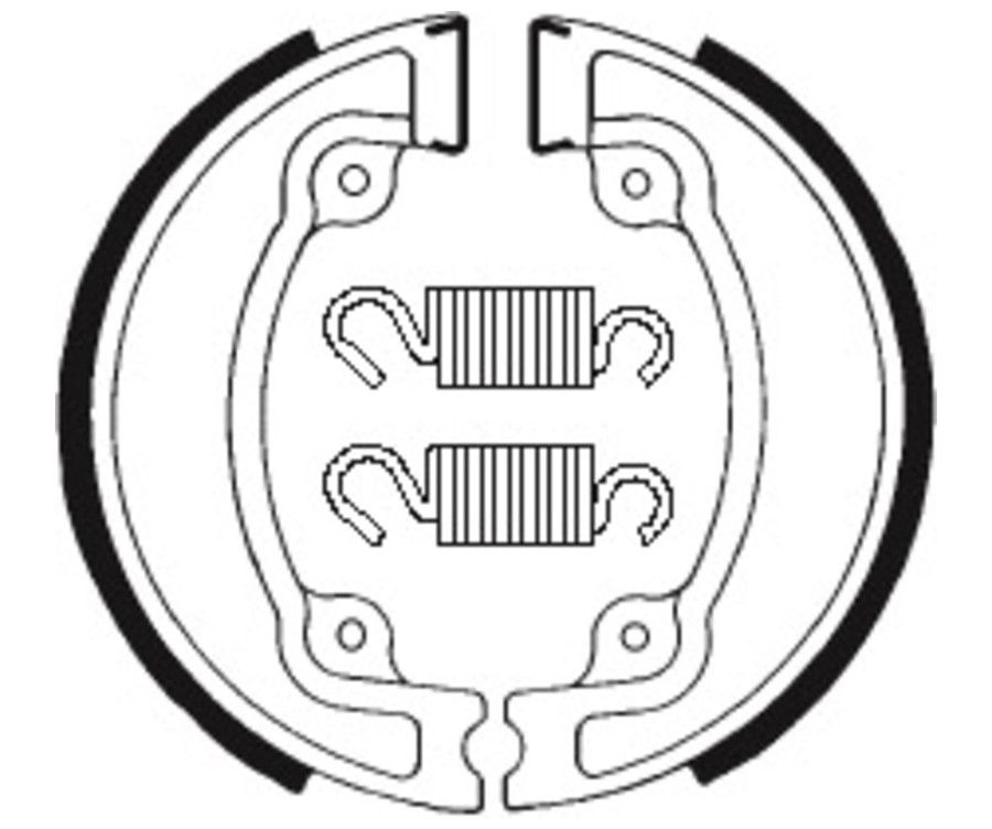 Mâchoires de frein TECNIUM Scooter/Street/Off-Road/Quad organique - BA041 - 1022226