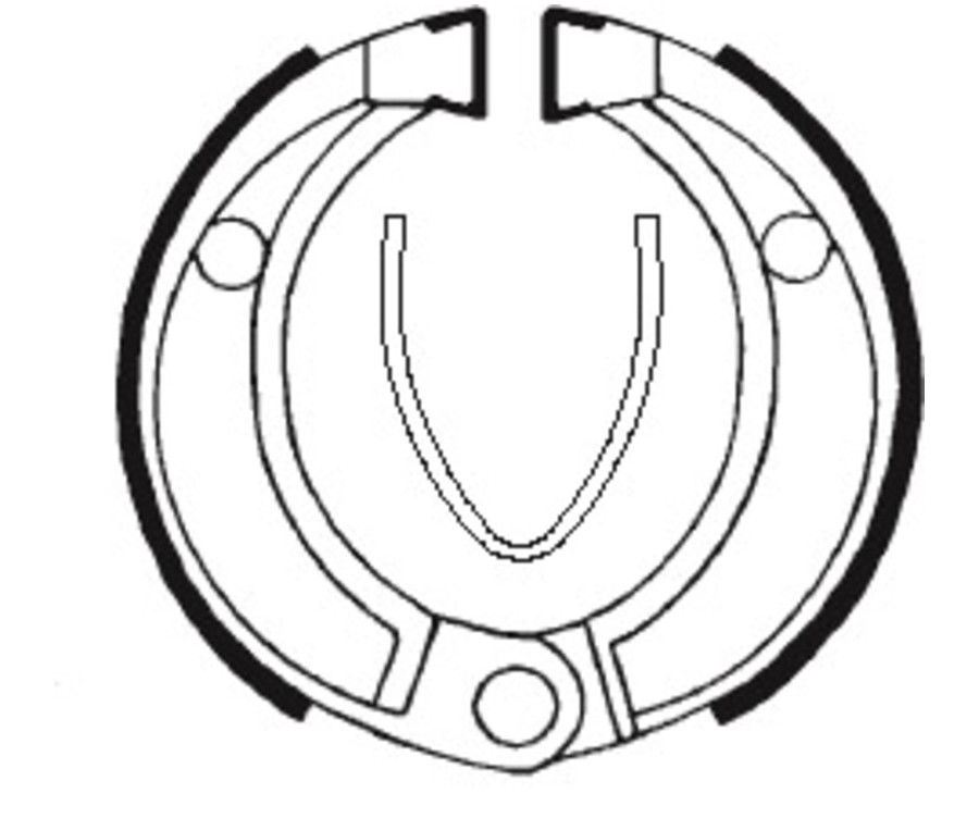 Mâchoires de frein TECNIUM Street/Off-Road/Quad organique - BA043 - 1022228