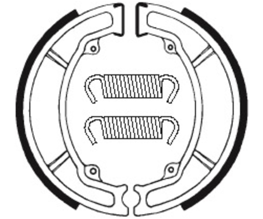 Mâchoires de frein TECNIUM Scooter/Street/Off-Road/Quad organique - BA034 - 1022219