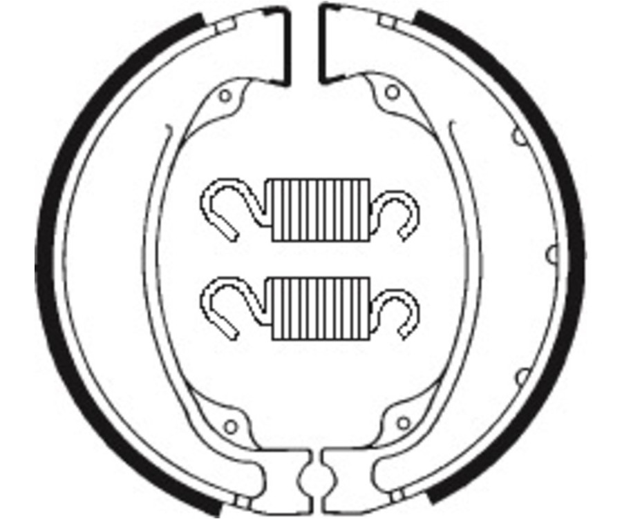 Mâchoires de frein TECNIUM Street/Quad organique - BA055 - 1022240