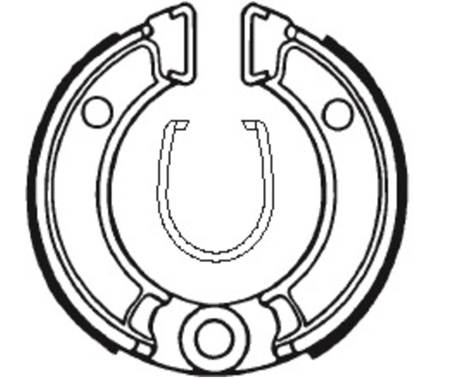 Mâchoires de frein TECNIUM Scooter/Street/Off-Road organique - BA010 - 1022195