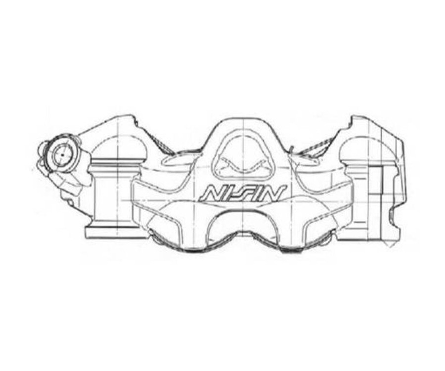 Etrier de frein 4 pistons radial NISSIN - droit - 1125467