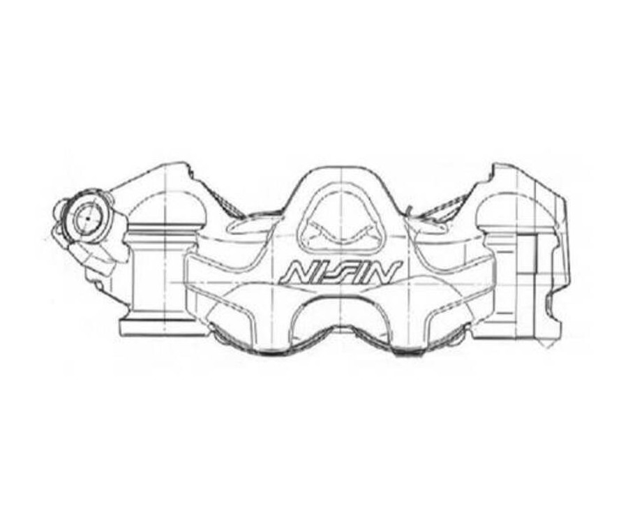 Etrier de frein 4 pistons radial NISSIN - gauche - 1125466