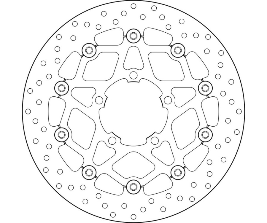Disque de frein BREMBO Serie Oro rond flottant - 1035622
