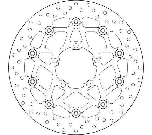 Disque de frein BREMBO Serie Oro rond flottant
