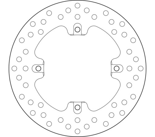 Disque de frein BREMBO Serie Oro rond fixe - 1035548