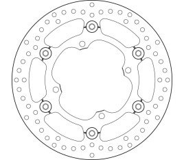 Disque de frein BREMBO Serie Oro rond flottant - 1035605