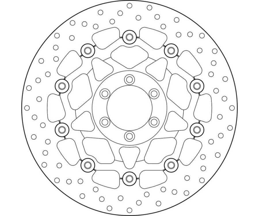 Disque de frein BREMBO Serie Oro rond flottant - 1035652