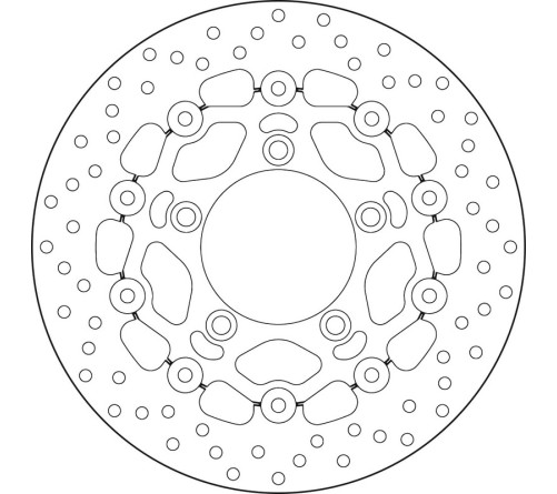 Disque de frein BREMBO Serie Oro rond flottant