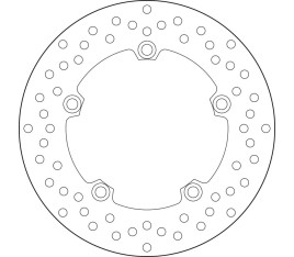 Disque de frein BREMBO Serie Oro rond fixe - 1035554