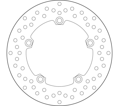 Disque de frein BREMBO Serie Oro rond fixe - 1035554