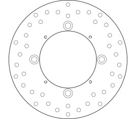 Disque de frein BREMBO Serie Oro rond fixe