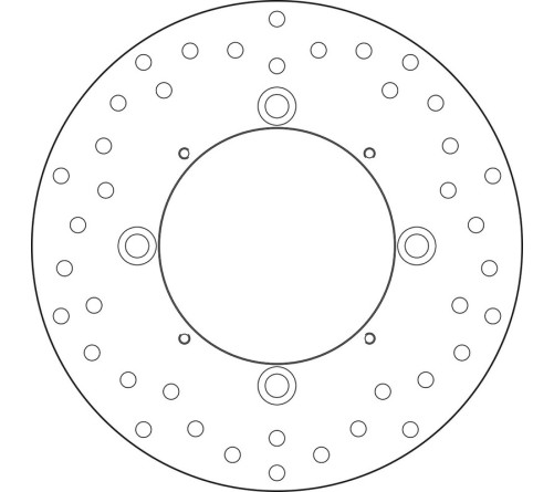 Disque de frein BREMBO Serie Oro rond fixe