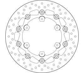 Disque de frein BREMBO Serie Oro rond flottant