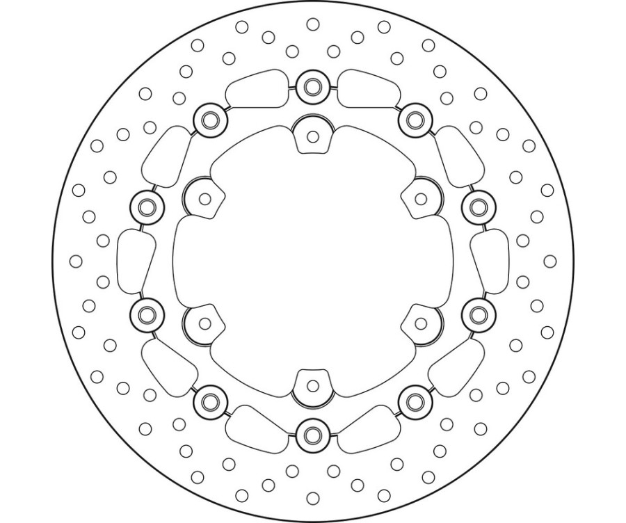 Disque de frein BREMBO Serie Oro rond flottant - 1035651