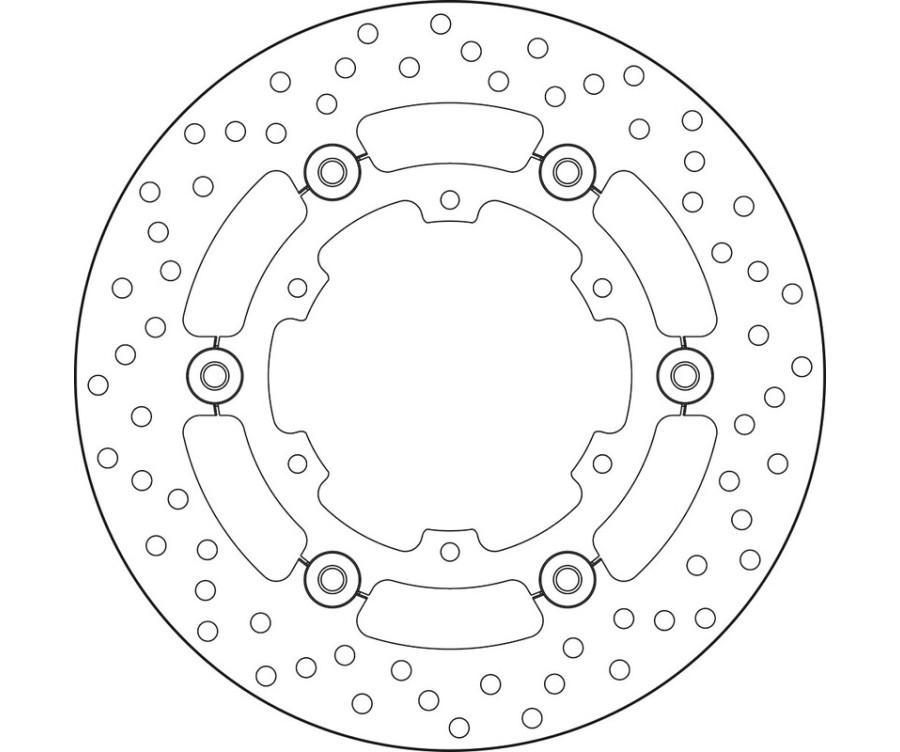 Disque de frein BREMBO Serie Oro rond flottant Disque de frein BREMBO Serie Oro rond flottant