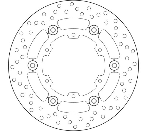 Disque de frein BREMBO Serie Oro rond flottant - 1035597
