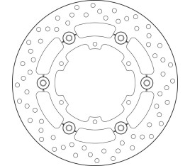 Disque de frein BREMBO Serie Oro rond flottant