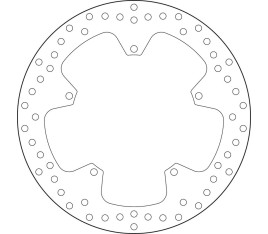 Disque de frein BREMBO Serie Oro rond fixe - 1035565