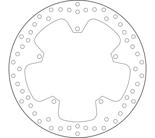 Disque de frein BREMBO Serie Oro rond fixe