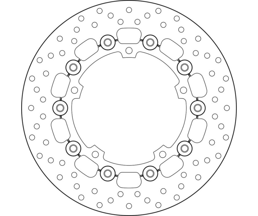 Disque de frein BREMBO Serie Oro rond flottant - 1035599