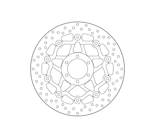 Disque de frein BREMBO Serie Oro rond flottant