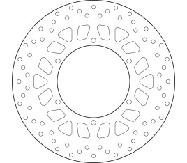 Disque de frein BREMBO Serie Oro rond fixe